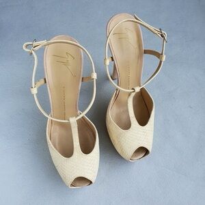 Giuseppe Elegant Cream High Heel